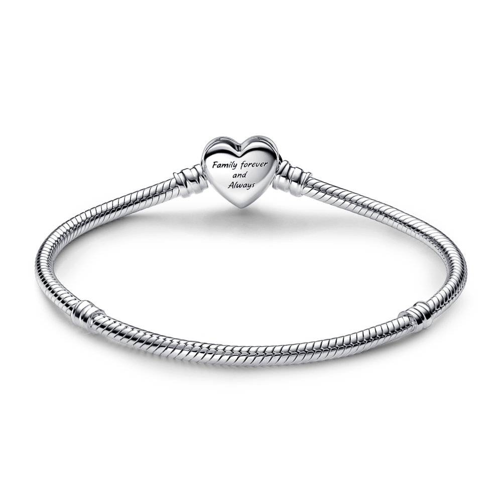 Bracelete Pandora em Prata com Fecho Coração Infinito Brilhante | Prata 925