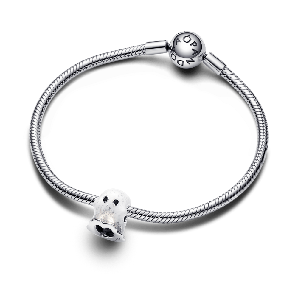 ✨ Charm Prata Fantasma Brilha no Escuro | Prata 925