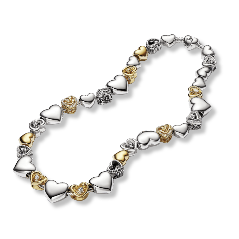 ✨ Charm Prata Grande Coração Gravavel | Prata 925