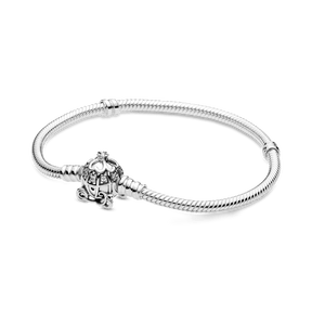 Bracelete Pandora Moments Disney Com Fecho Carruagem Cinderela | Prata 925