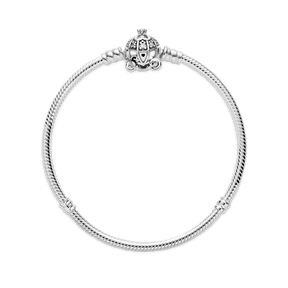 Bracelete Pandora Moments Disney Com Fecho Carruagem Cinderela | Prata 925