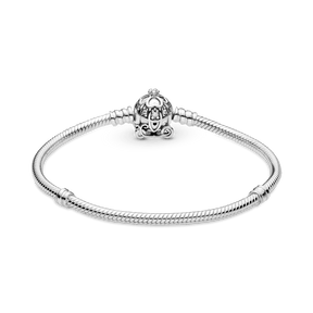 Bracelete Pandora Moments Disney Com Fecho Carruagem Cinderela | Prata 925
