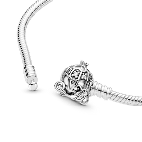 Bracelete Pandora Moments Disney Com Fecho Carruagem Cinderela | Prata 925