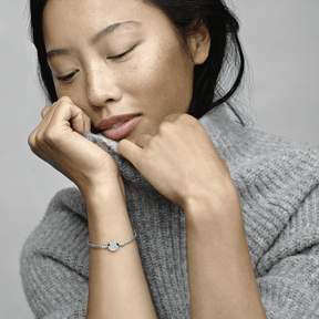 Bracelete Coroa em o Brilhante Signature Pandora | Prata 925