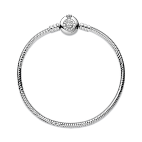 Bracelete Coroa em o Brilhante Signature Pandora | Prata 925