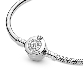 Bracelete Coroa em o Brilhante Signature Pandora | Prata 925