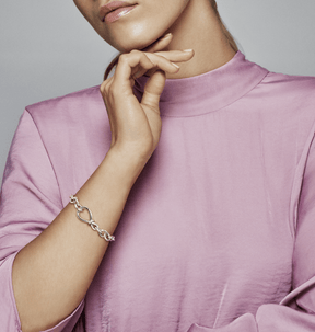 Bracelete Pandora Fecho Inifnito Assimetrico | Prata 925