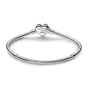 Bracelete Pandora em Prata com Fecho Coração Infinito Brilhante | Prata 925