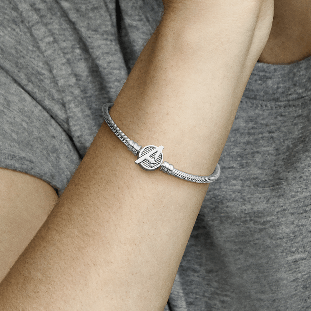 Bracelete Pandora de Prata Marvel - Fecho Os Vingadores | Prata 925