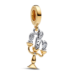 ✨ Charm Pendente Disney Candelabro Lumière a Bela e a Fera | Prata 925