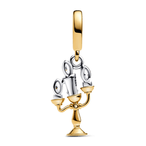✨ Charm Pendente Disney Candelabro Lumière a Bela e a Fera | Prata 925