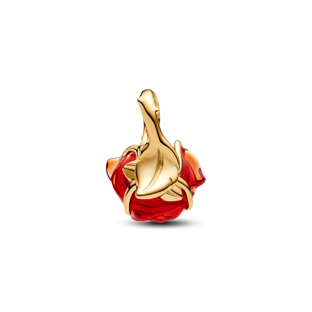 ✨ Charm Pendente Disney Rosa de a Bela e a Fera | Prata 925