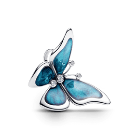 ✨ Charm Prata Borboleta Azul | Prata 925