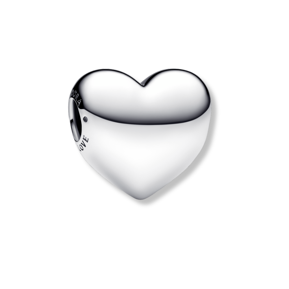 ✨ Charm Prata Grande Coração Gravavel | Prata 925