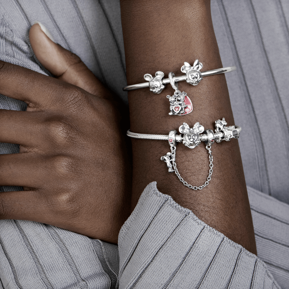 Bracelete Pandora Disney Crie Combine Minnie | Prata 925